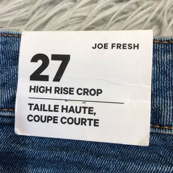 🔴 2/$25 Joe Fresh women’s jeans high rise crop mid wash - Picture 4 of 8